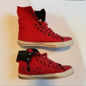 Levi’s canvas fold over sneakers